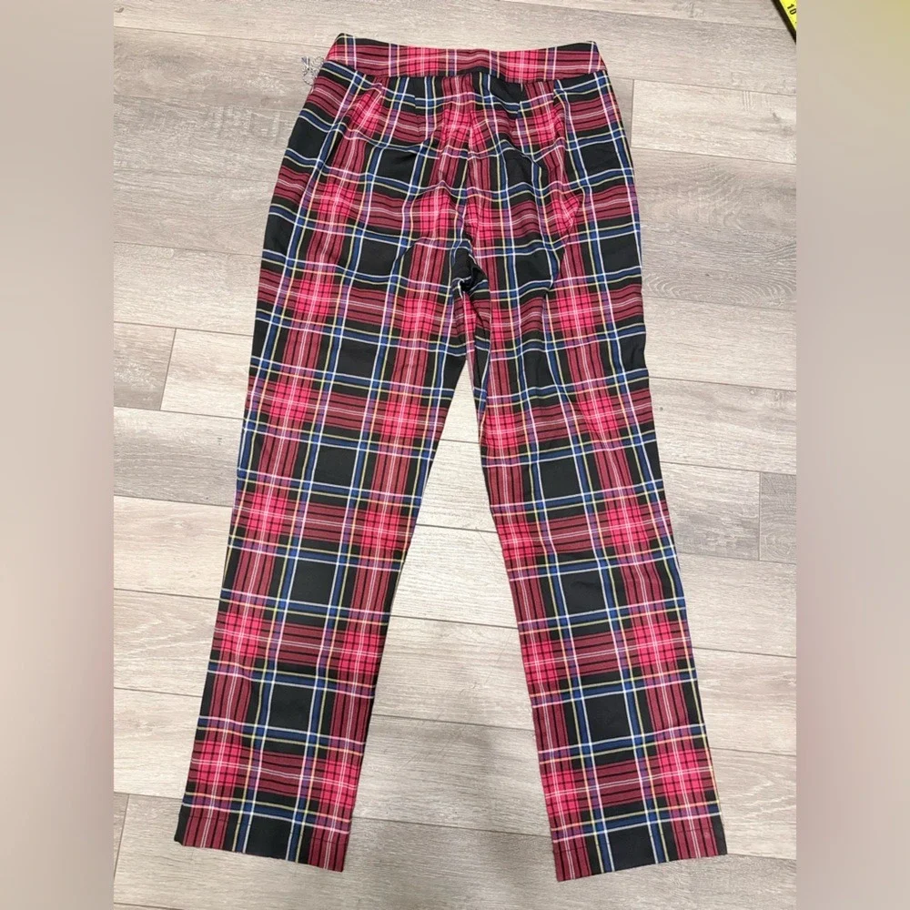 Draper James RSVP Plaid‎ Pants - Black & Red Plaid